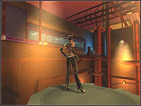 Będąc na drugiej siatce, odskocz do tyłu i chwyć się drąga - Factory Perimeter (5) | Scena 5 | Catwoman - Catwoman - poradnik do gry
