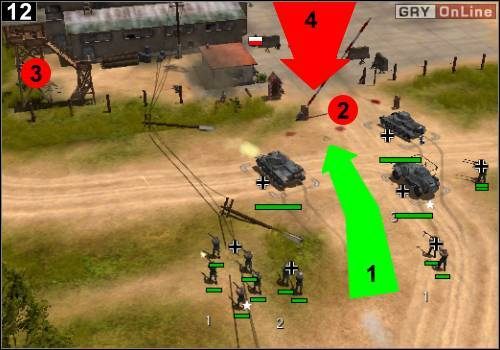 Czas na przypuszczenie szturmu - [Niemcy] Misja 1 [Opis 4] w Codename Panzers - Faza Pierwsza - Codename: Panzers - Faza Pierwsza - poradnik do gry