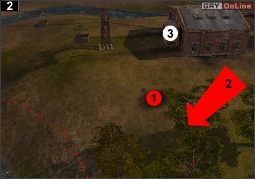 Ustaw działa w taki sposób, by mogły zabić żołnierzy stojących w [1] (wcześniej odkryj teren medykiem) - [Niemcy] Misja 7 [Opis 1] w Codename Panzers - Faza Pierwsza - Codename: Panzers - Faza Pierwsza - poradnik do gry