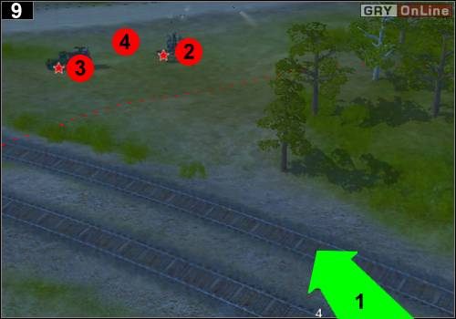 Postaw Bisony I tak, aby widziały cele pokazane na obrazku - [Niemcy] Misja 7 [Opis 3] w Codename Panzers - Faza Pierwsza - Codename: Panzers - Faza Pierwsza - poradnik do gry