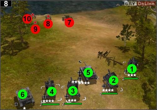Jedź wszystkimi do miejsca pokazanego na obrazku (spójrz na mapę, to będziesz dokładnie wiedział gdzie) - [Niemcy] Misja 10 [Opis 3] w Codename Panzers - Faza Pierwsza - Codename: Panzers - Faza Pierwsza - poradnik do gry