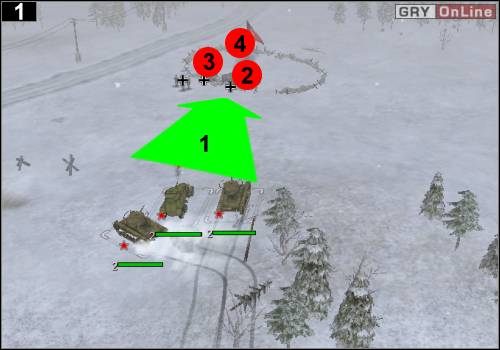 Wysiądź Aleksandrem z czołgu i odkryj wrogie jednostki - [Rosja] Misja 1 [Opis 1] w Codename Panzers - Faza Pierwsza - Codename: Panzers - Faza Pierwsza - poradnik do gry