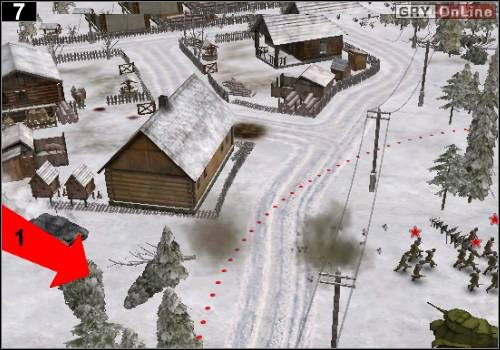 Podjedź BA 12 oraz ciężarówką naprawczą za domek - [Rosja] Misja 1 [Opis 2] w Codename Panzers - Faza Pierwsza - Codename: Panzers - Faza Pierwsza - poradnik do gry