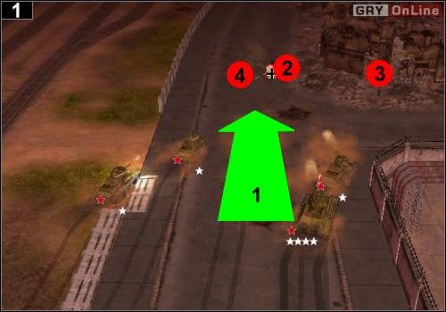 Pojedź do miejsca pokazanego na obrazku - [Rosja] Misja 3 [Opis 1] w Codename Panzers - Faza Pierwsza - Codename: Panzers - Faza Pierwsza - poradnik do gry