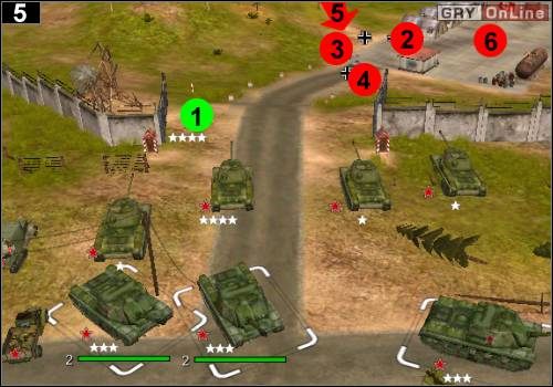 Ustaw jednostki tak, jak pokazuje to obrazek - [Rosja] Misja 7 [Opis 2] w Codename Panzers - Faza Pierwsza - Codename: Panzers - Faza Pierwsza - poradnik do gry