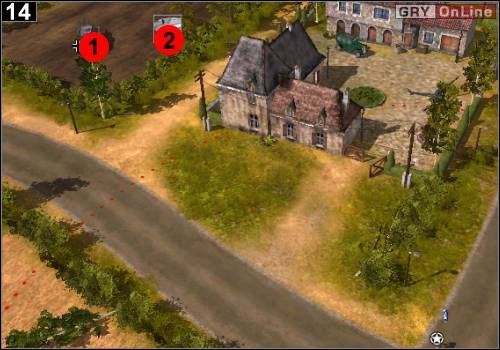 Ostatnia mogąca sprawić trudność grupa przeciwników to czołgi w [1] i [2] - [Alianci] Misja 3 [Opis 5] w Codename Panzers - Faza Pierwsza - Codename: Panzers - Faza Pierwsza - poradnik do gry