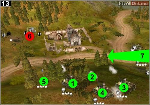 Wjedź działami na wzgórze obok - [Alianci] Misja 5 [Opis 4] w Codename Panzers - Faza Pierwsza - Codename: Panzers - Faza Pierwsza - poradnik do gry