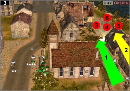 Już powinna dołączać do ciebie sojusznicza piechota - [Alianci] Misja 6 [Opis 1] w Codename Panzers - Faza Pierwsza - Codename: Panzers - Faza Pierwsza - poradnik do gry