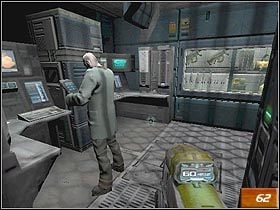 Otwórz drzwi na końcu pomieszczenia i skorzystaj z windy - [Opis] Alpha Labs - Sector 4 cz.1 | Doom III - Doom III - poradnik do gry