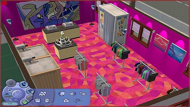 Sklep przy nocnym klubie można teraz wyposażyć w stoisko perfumeryjne i kabinę do robienia zdjęć - Obiekty dla parceli społecznych | The Sims 2 - The Sims 2 - Pełna Kolekcja - poradniki