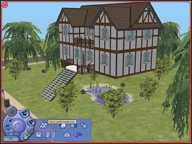 Po odpowiednim przekształceniu terenu należy zacząć od zbudowania mostków - Sztuczki architektoniczne | The Sims 2 - The Sims 2 - Pełna Kolekcja - poradniki