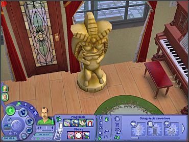 W nagrodę za ukończenie tej kariery otrzymujemy ładnie wykonaną ozdobę - Złotą czaszkę Jumboka IV. - Kariera poszukiwacza przygód | The Sims 2 - The Sims 2 - Pełna Kolekcja - poradniki