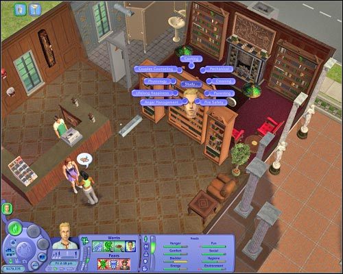 Wycieczki do muzeum i biblioteki można sobie właściwie odpuścić - Parcele publiczne | Osiedlowe życie | The Sims 2 - The Sims 2 - Pełna Kolekcja - poradniki