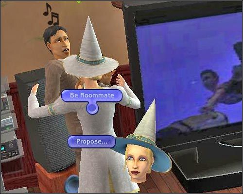 Zdecydowanie łatwiej jest pozyskać nowego współlokatora, nie wchodząc w bezpośrednie interakcje z innymi Simami - Sąsiedzi i współlokatorzy | The Sims 2 - The Sims 2 - Pełna Kolekcja - poradniki