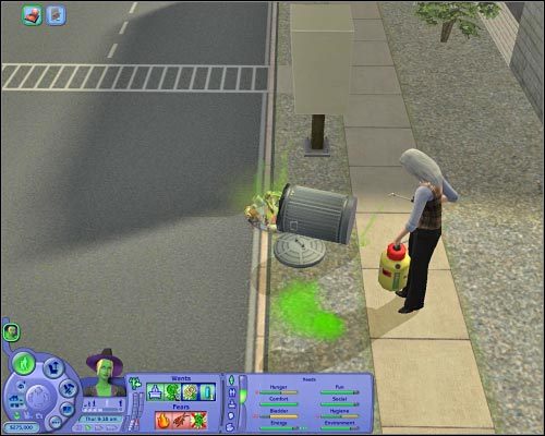 Gospodarz może zajmować się między innymi tępieniem robactwa. - Inne atrakcje | The Sims 2 - The Sims 2 - Pełna Kolekcja - poradniki