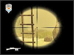 Ponownie musisz mieć się na uwadze - niedaleko kryjówki drugiego snajpera (był on na drzewie) znajduje się stacjonarne stanowisko maszynowe (screen) - Artillery Hill (1) | Misja 07 | ShellShock Nam 67 - ShellShock: Nam 67 - poradnik do gry