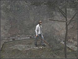 Uważaj, bo za chwilę pojawi się tutaj duch nie do pokonania - Las (4) | Etap 3 w Silent Hill 4 The Room - Silent Hill 4: The Room - poradnik do gry
