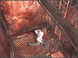 Będąc na dole, skorzystaj ze znajdującej się nieopodal kolejnej drabinki - Dworzec po raz drugi (2) | Etap 8 w Silent Hill 4 The Room - Silent Hill 4: The Room - poradnik do gry