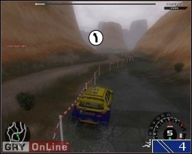 Sprytny kierowca powinien także wiedzieć, iż przewagę nad komputerowym kierowcą można zyskać w łatwy sposób jadąc po dnie kanionu #4 - USA | Trasy | Xpand Rally - Xpand Rally - poradnik do gry