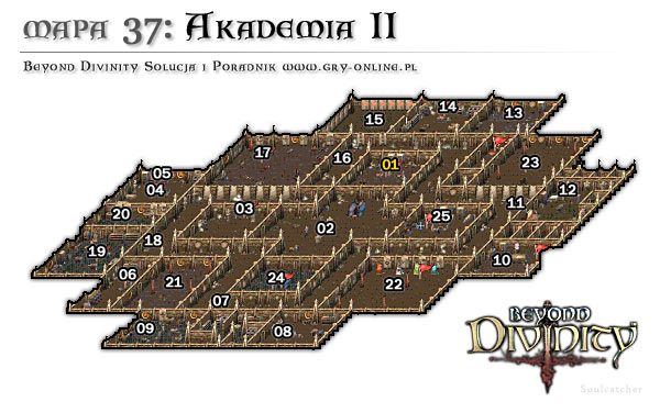 37-01 Tu pojawiamy się gdy wejdziemy w 34-19 w Teleport - Akademia II (1) | AKT 4 | Beyond Divinity - Beyond Divinity - poradnik do gry