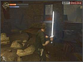 Będąc przewieszonym, przesuń się w lewo i wespnij się - 07 - Ruiny zamku I cz.2 - Shade: Gniew Aniołów - poradnik do gry