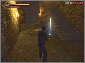 Na dobry początek podejdź do tablicy naprzeciwko - 08 - Ruiny zamku II cz.1 - Shade: Gniew Aniołów - poradnik do gry