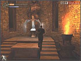 Na dole szybko podbiegnij do koła służącego do zapisania gry - 08 - Ruiny zamku II cz.3 - Shade: Gniew Aniołów - poradnik do gry