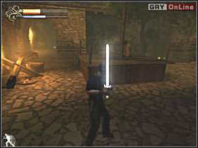 Także po lewej, niedaleko pola do zapisu gry, nad wodą, jest taras z dwiema łzami - 09 - Płonące miasto cz.3 - Shade: Gniew Aniołów - poradnik do gry