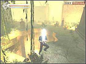 Stąd przeskocz na półkę naprzeciwko (lewy obrazek), a następnie - po kolejnych - wyjdź na powierzchnię - 10 - Nekropolis cz.1 - Shade: Gniew Aniołów - poradnik do gry