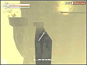 Musisz wejść na widoczny na lewym obrazku urwany pomost - 10 - Nekropolis cz.3 - Shade: Gniew Aniołów - poradnik do gry