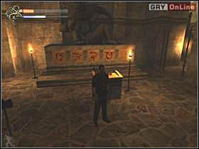 W sali, do której prowadzą dwa korytarze, będą trzy szkielety: dwa silniejsze (z dzidą, z mieczem) i jeden łucznik - 13 - Wieża cz.1 - Shade: Gniew Aniołów - poradnik do gry