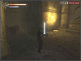 Pod ścianami po lewej i prawej znajdziesz razem trzy magiczne łzy - 13 - Wieża cz.2 - Shade: Gniew Aniołów - poradnik do gry