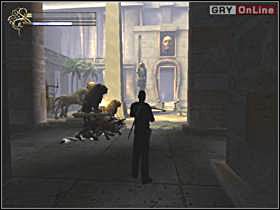 Otwórz drzwi na dziedziniec (prawy obrazek) - 15 - Świątynia Seta I cz.2 - Shade: Gniew Aniołów - poradnik do gry