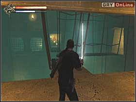 Spójrz za siebie i biegnij lewymi lub prawymi schodami do drzwi widocznych na lewym obrazku - 17 - Żywiciel Serket cz.3 - Shade: Gniew Aniołów - poradnik do gry