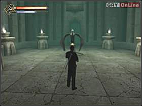 Nauczysz się nowego ciosu, to silniejsza wersja ciosu ognistego (prawo, lewo), co pokazuje lewy obrazek - 17 - Żywiciel Serket cz.3 - Shade: Gniew Aniołów - poradnik do gry