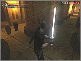 Biegnij dalej, poczekaj aż większy strażnik przybiegnie do ciebie i pokonaj go - 19 - Sala kolumnowa cz.2 - Shade: Gniew Aniołów - poradnik do gry