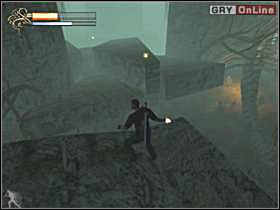 Potem biegnij w lewo, do miejsca pokazanego na lewym obrazku - 27 - Most cz.1 - Shade: Gniew Aniołów - poradnik do gry