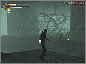 Biegnij to krawędzi widocznej na lewym obrazku, weź rozbieg, zbierz łzę i wykonaj długi skok na drugą stronę (zbierzesz kolejną łzę) - 27 - Most cz.1 - Shade: Gniew Aniołów - poradnik do gry