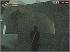 Znowu po skałach widocznych na lewym i prawym obrazku - 27 - Most cz.2 - Shade: Gniew Aniołów - poradnik do gry