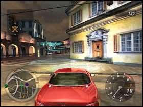 Na mini-mapce pojawiły się pierwsze znaczniki wyścigów - Początek | Kariera w Need for Speed Underground 2 - Need for Speed: Underground 2 - poradnik do gry