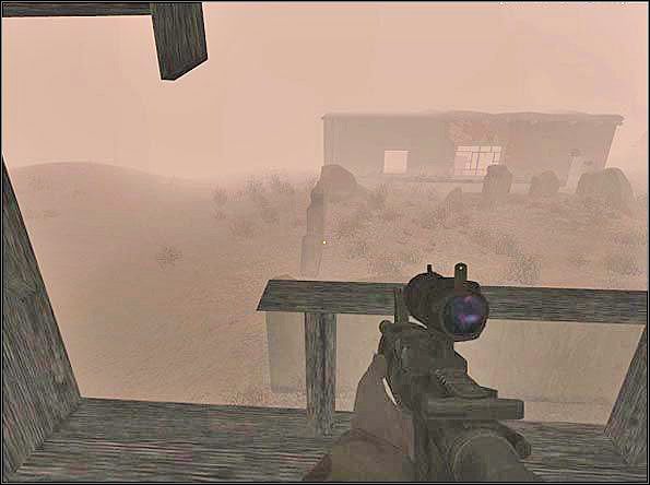 Dobre miejsce, aby ustrzelić paru nieprzyjaciół, ale pamiętaj, że nie ty jeden możesz wpaść na pomysł czekania na ruch nieprzyjaciela - Assault West (2) | SF Sandstorm | Americas Army Special Forces - Americas Army: Special Forces - poradnik do gry