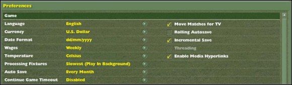 Odpowiednie skonfigurowanie tej zakładki wbrew pozorom ma duży wpływ na komfort dalszej rozgrywki - Ustawienia - gra - Informacje ogólne - Football Manager 2005 - poradnik do gry