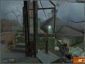 Kiedy wagonik znajdzie się u góry (#112), wskocz do niego i przesuń dźwignię - We dont go to Ravenholm... (3) | Solucja Half-Life 2 - Half-Life 2 - poradnik do gry