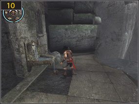 Wspinamy się skalny występ i przeskakujemy na drugą stronę [9] - Wrak - Plaża - teraźniejszość | Prolog, Wrak | Prince of Persia Dusza Wojownika - Prince of Persia: Dusza Wojownika - poradnik do gry