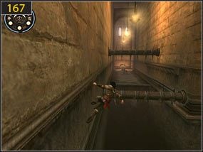 3 - Pomocna dłoń - Hol centralny - przeszłość | Pomocna dłoń, Klucz i zamek - Prince of Persia: Dusza Wojownika - poradnik do gry