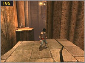 Wracamy do miejsca, gdzie znajduje się dźwignia i przestawiamy ją tak, aby skały utorowały na m drogę do drzwi na górze [195] - Wejście do fortecy - przeszłość (2) | Wieże | Prince of Persia Dusza Wojownika - Prince of Persia: Dusza Wojownika - poradnik do gry