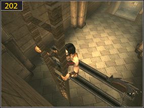 Na ścianie, gdzie są ustawione świeczki nie ma żadnych uchwytów - Wejście do fortecy - przeszłość (2) | Wieże | Prince of Persia Dusza Wojownika - Prince of Persia: Dusza Wojownika - poradnik do gry