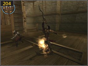 Uzupełniamy zdrowie i zapisujemy grę [203] - Mechaniczna wieża - przeszłość | Wieże | Prince of Persia Dusza Wojownika - Prince of Persia: Dusza Wojownika - poradnik do gry