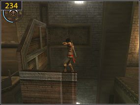 Kolejny balkon i kolejna zapadnia, która należy uruchomić [233] - Mechaniczna wieża - przeszłość (3) | Trybiki i śrubki | PoP Dusza Wojownika - Prince of Persia: Dusza Wojownika - poradnik do gry