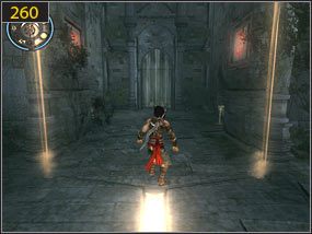 Następnie czeka na nas kilka pułapek [259], które najłatwiej pokonać jest używając zwolnienia czasu - Mechaniczna jama - przeszłość (2) | Trybiki i śrubki | PoP Dusza Wojownika - Prince of Persia: Dusza Wojownika - poradnik do gry